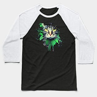 tabby Cat Baseball T-Shirt